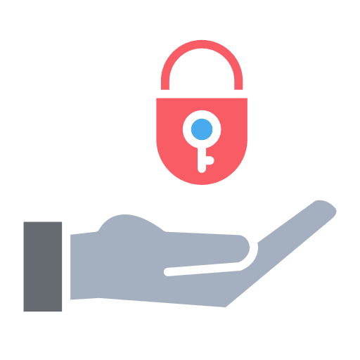 Padlock verification security sign icon Padlock verification security sign icon