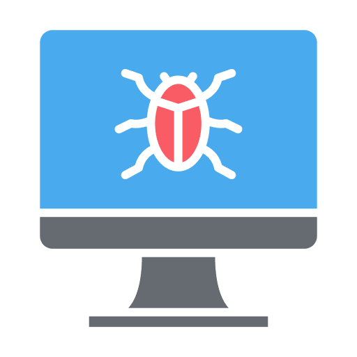 Computer bug animals malware insect icon Computer bug animals malware insect icon