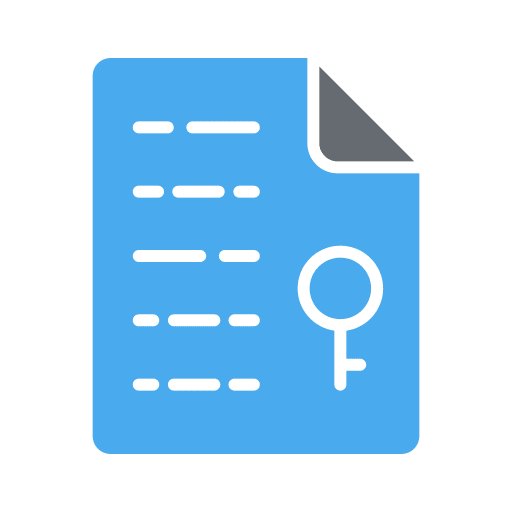 Encryption documents safety organized icon Encryption documents safety organized icon