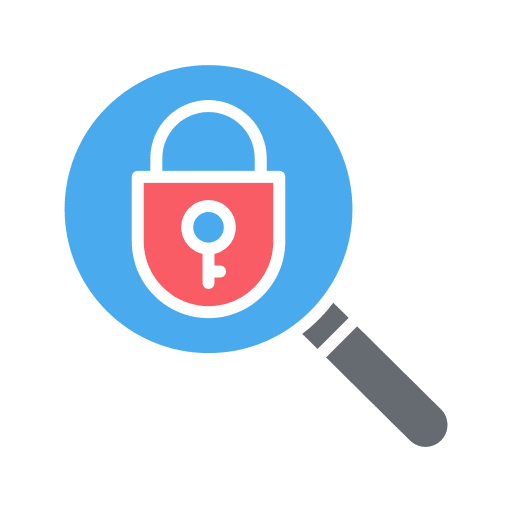 Security padlock security search icon Security padlock security search icon