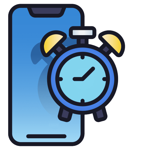 Clock clock electronics smartphone icon Clock clock electronics smartphone icon