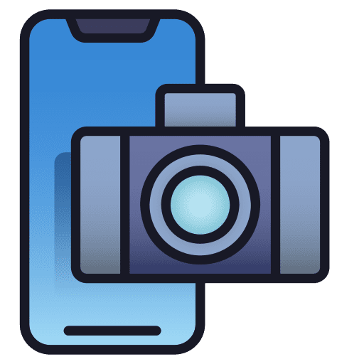 Mobile camera mobile application hobbies and free time photo icon Mobile camera mobile application hobbies and free time photo icon
