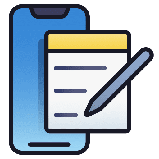 Note ui mobile app education icon Note ui mobile app education icon