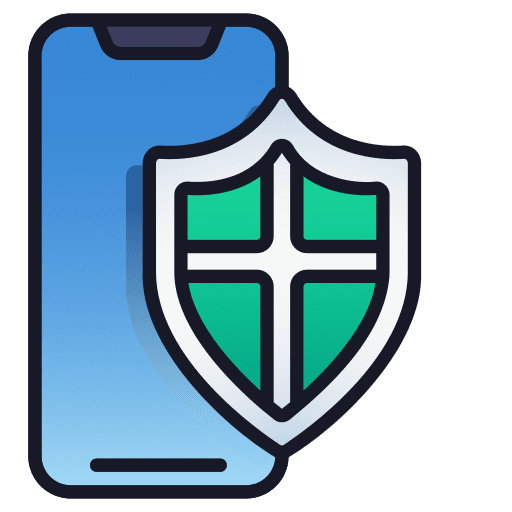 Safety security smartphone mobile phone icon Safety security smartphone mobile phone icon