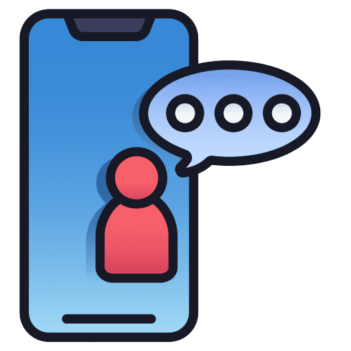 Mobile chat chat smartphone mobile phone icon Mobile chat chat smartphone mobile phone icon