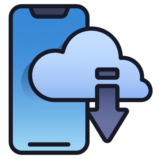 Mobile cloud mobile phone technology cloud icon Mobile cloud mobile phone technology cloud icon
