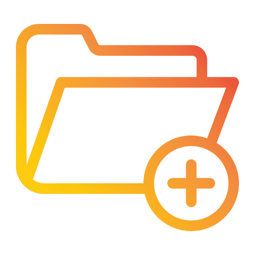 Add folder plus add folder interface icon