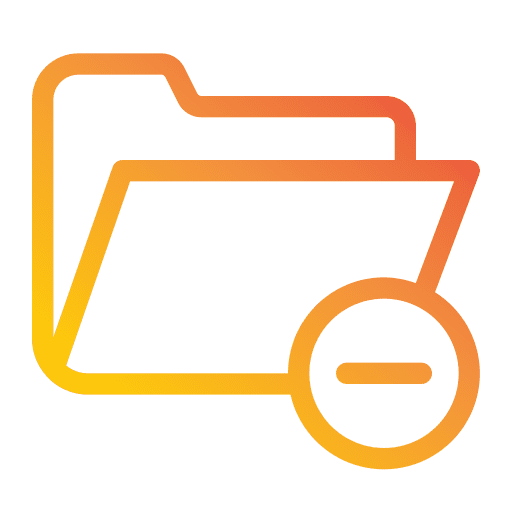 Folder minus sign document folder icon Folder minus sign document folder icon
