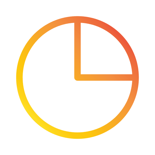 Pie chart graphical statistics business icon Pie chart graphical statistics business icon