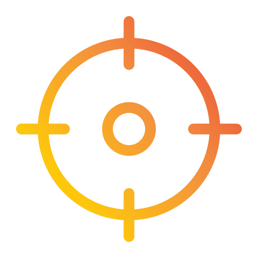 Target target shooting define icon Target target shooting define icon