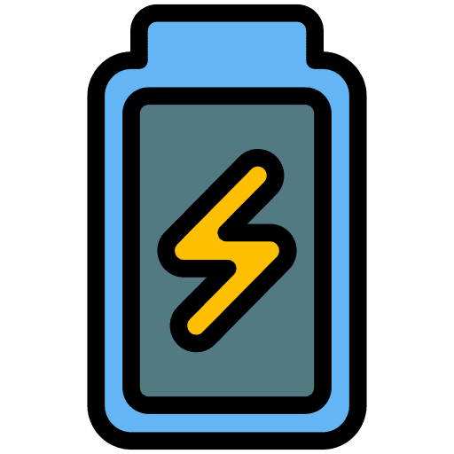 Battery energy electronics rechargeable icon