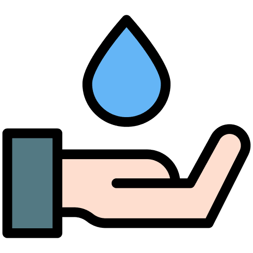 Save water water save water hand icon