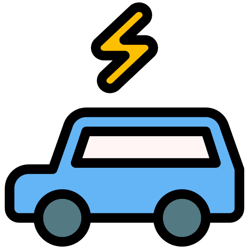 Electric car eco car transportation electric vehicle icon Electric car eco car transportation electric vehicle icon