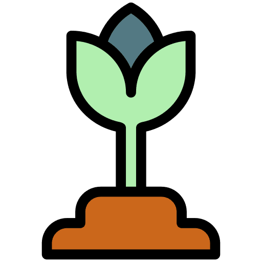 Plant leaves grow garden icon Plant leaves grow garden icon