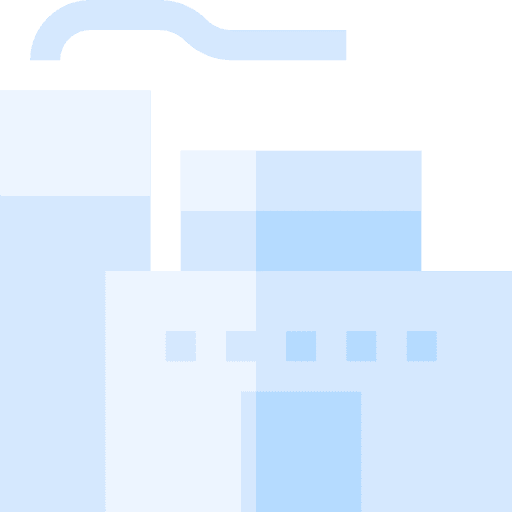 Factory buildings industry contamination icon Factory buildings industry contamination icon