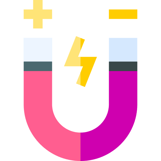 Magnet science electricity physics icon Magnet science electricity physics icon