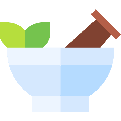 Herbal wellness bowl herbal icon Herbal wellness bowl herbal icon