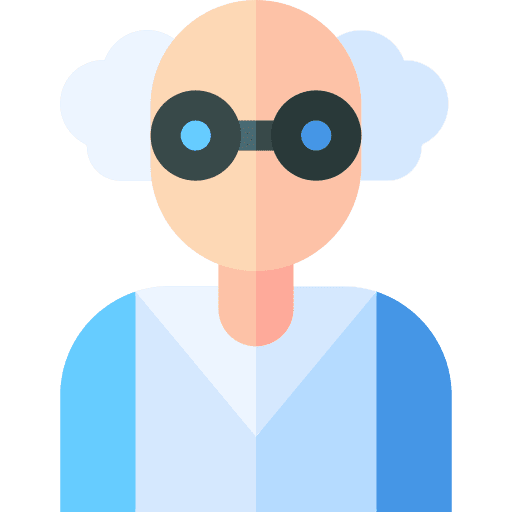 Scientist mad user laboratory icon Scientist mad user laboratory icon