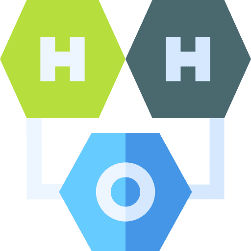 Formula h2o chemistry atom icon Formula h2o chemistry atom icon