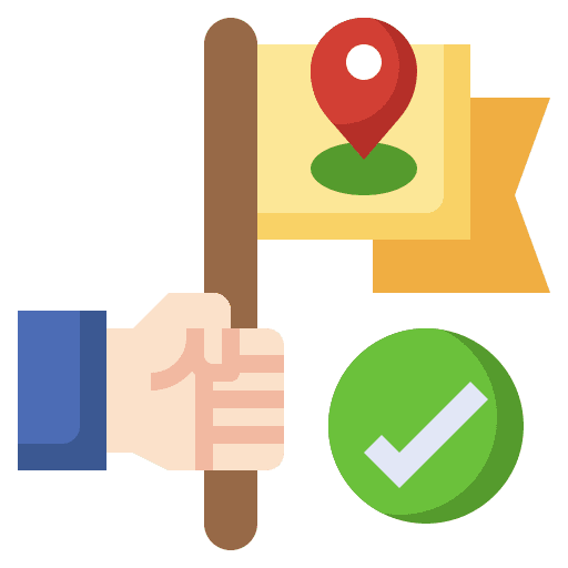 Flag flags destination check icon