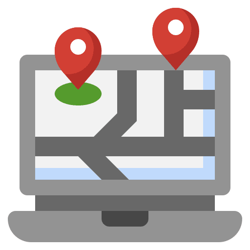 Laptop pin laptop map pointer icon Laptop pin laptop map pointer icon