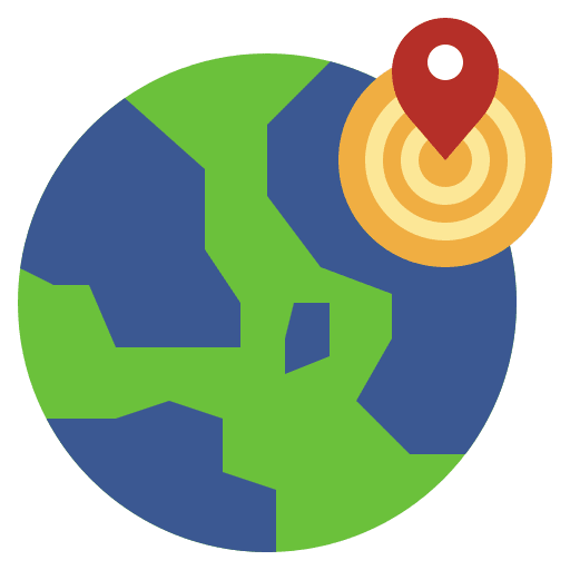 Position maps and location geographic earth globe icon