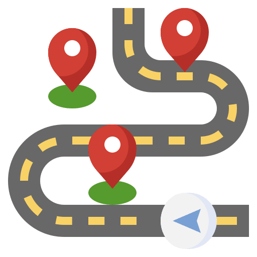 Route route start maps and location icon Route route start maps and location icon
