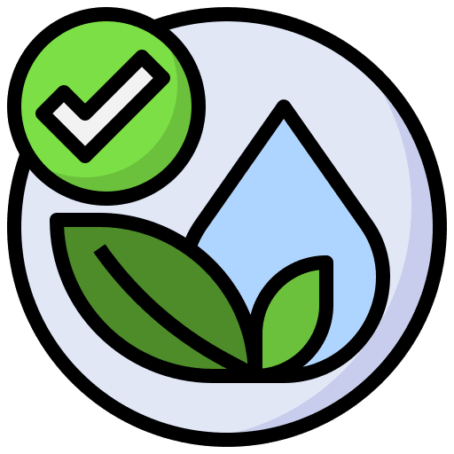 Hypoallergenic checkmark signaling products icon
