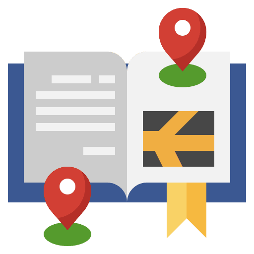Map book maps and location map book gps icon Map book maps and location map book gps icon