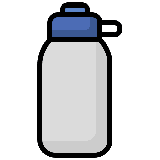 Water bottle water bottle food and restaurant gym icon