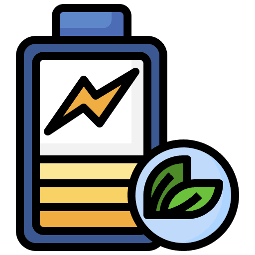 Battery sustainability save energy ecology and environment icon Battery sustainability save energy ecology and environment icon