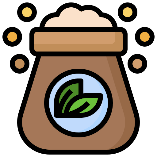 Fertilizer plant farming and gardening agriculture icon Fertilizer plant farming and gardening agriculture icon