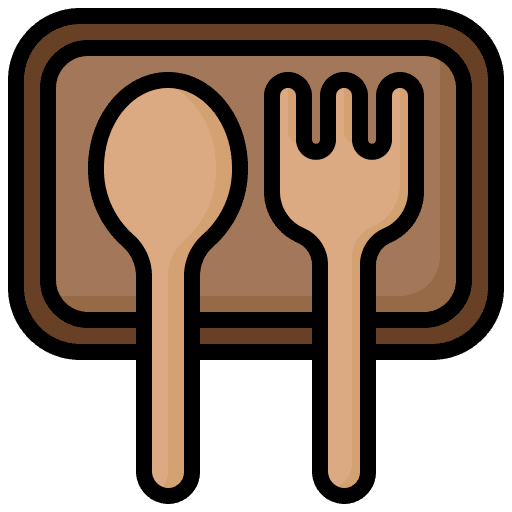 Wooden tableware fork food ecology and environment icon Wooden tableware fork food ecology and environment icon