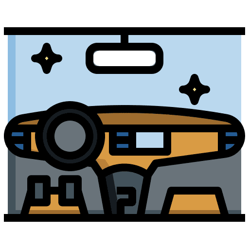 Interior car wash cleaning tool icon