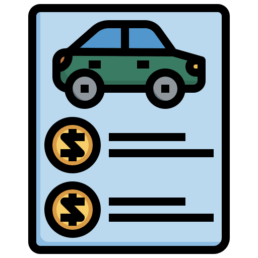 Promotion car service price care icon Promotion car service price care icon