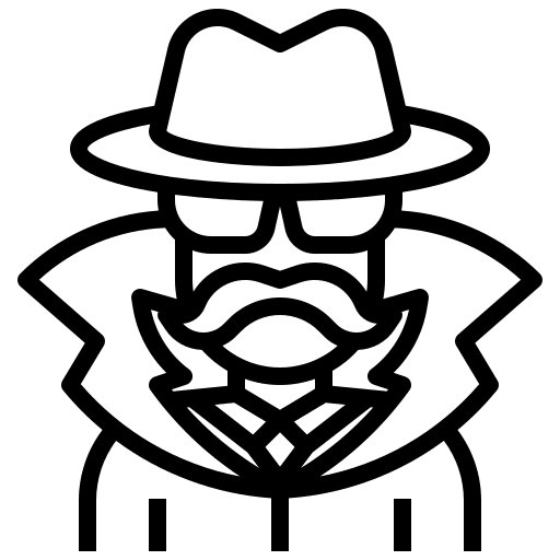 Anonymous mistery man invisibility icon