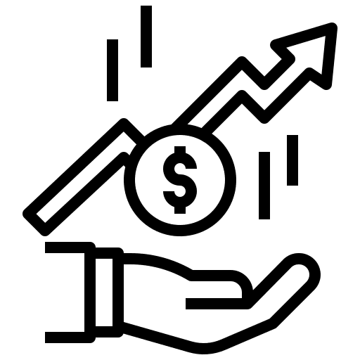 Profit graphic money business icon