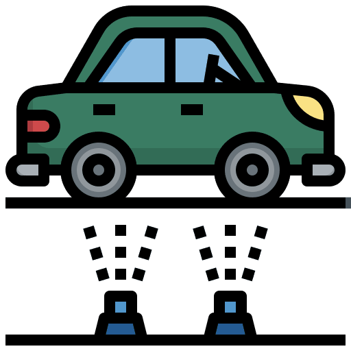 Undercarriage car wash transportation cleaning icon Undercarriage car wash transportation cleaning icon