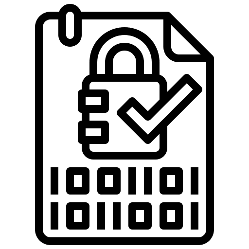 Encrypted text protection file icon