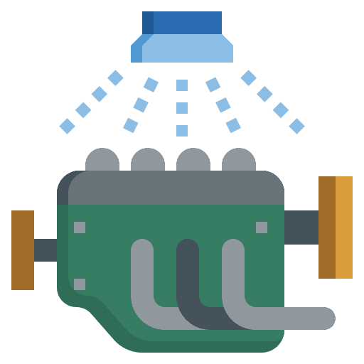 Engine cleaning car parts turbo icon