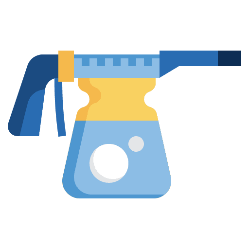 Foam gun maintenance tool spray icon Foam gun maintenance tool spray icon