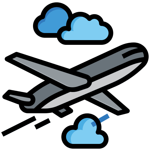 Fly fly jet plane sky icon