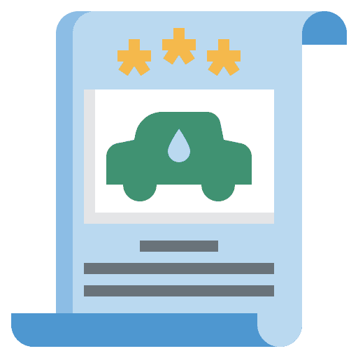 Guarantee transportation automobile star icon Guarantee transportation automobile star icon