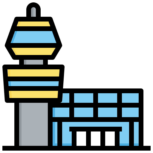Control tower transportation travel flight icon Control tower transportation travel flight icon