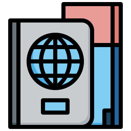 Passport technology identity documentation icon Passport technology identity documentation icon