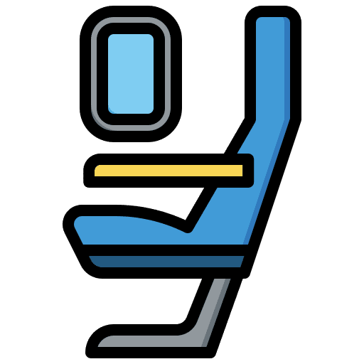 Seat travel transportation airplane icon Seat travel transportation airplane icon