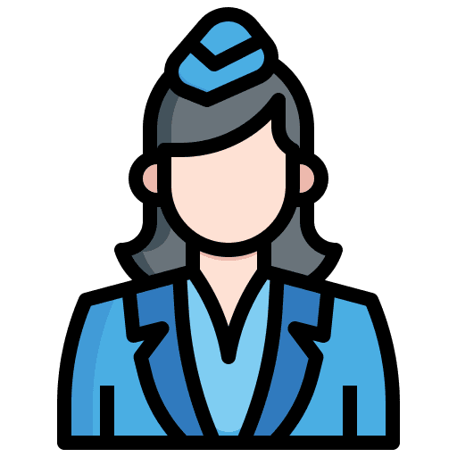 Stewardess assistant occupation flight attendant icon Stewardess assistant occupation flight attendant icon