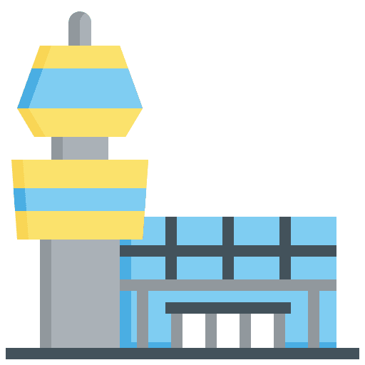 Control tower control tower building aviation icon Control tower control tower building aviation icon
