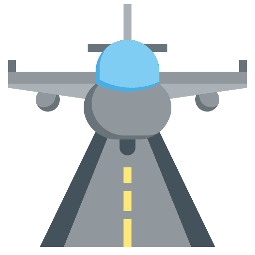 Landing transport airport transportation icon Landing transport airport transportation icon