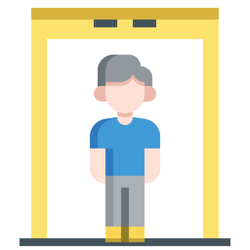 Detector metal detector security icon Detector metal detector security icon